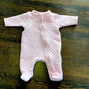 Quilted baby onesie